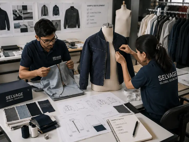 Prototype and garment sample development review