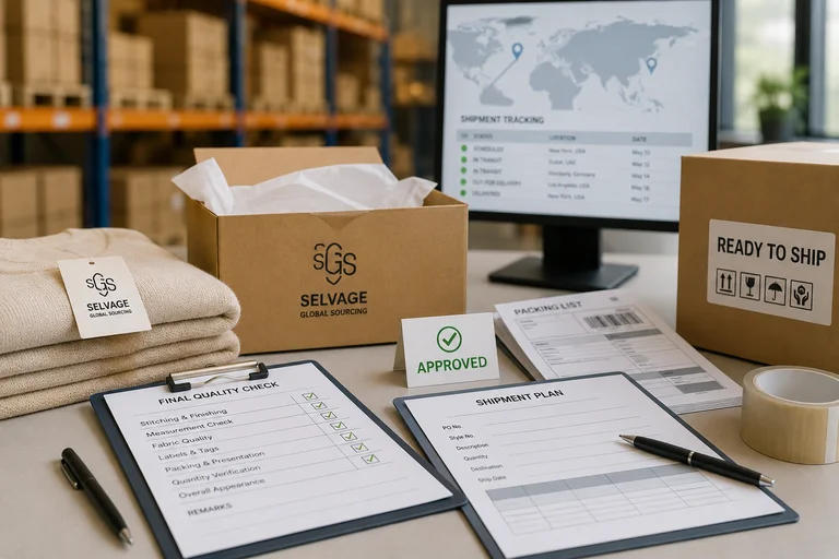 Finished garment quality inspection and measurement review