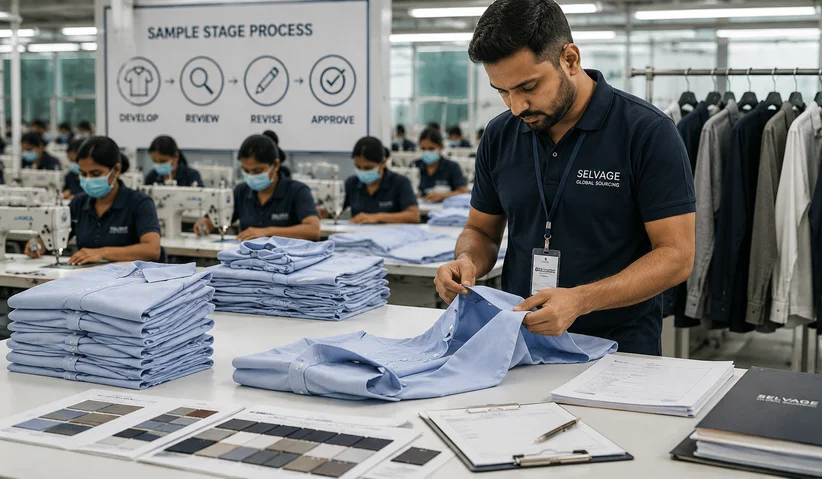 Garment sample development and physical product review